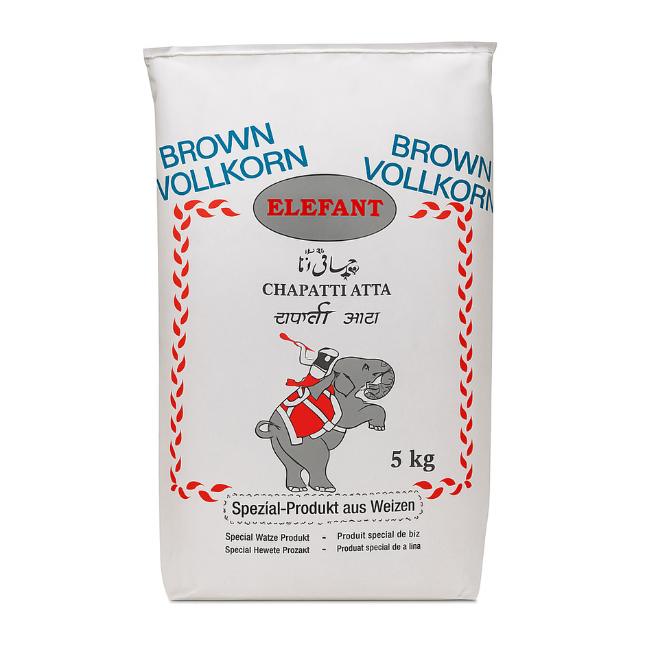Elefant Atta Vollkorn – 5kg Brown Atta