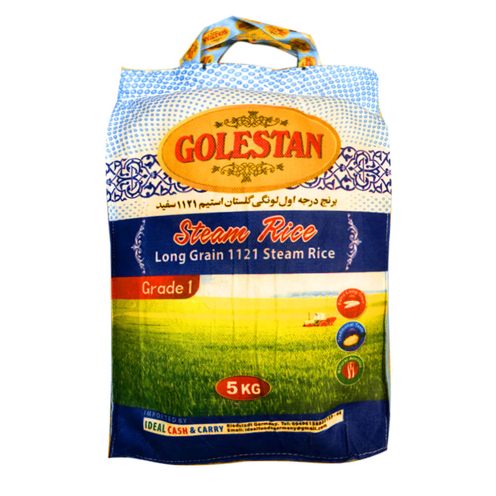 Golestan 1121 Steam Basmati Rice – 5kg