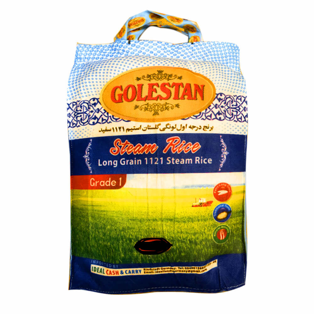 Golestan 1121 Steam Basmati Rice – 10kg