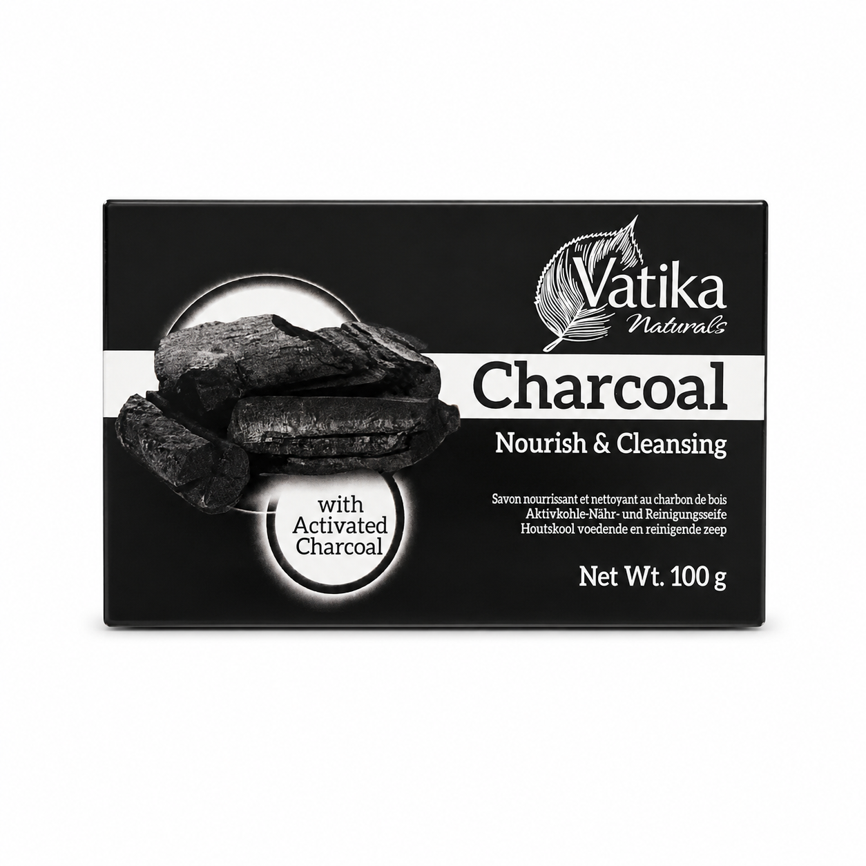 Vatika Charcoal Nourish & Cleansing Soap – 100g