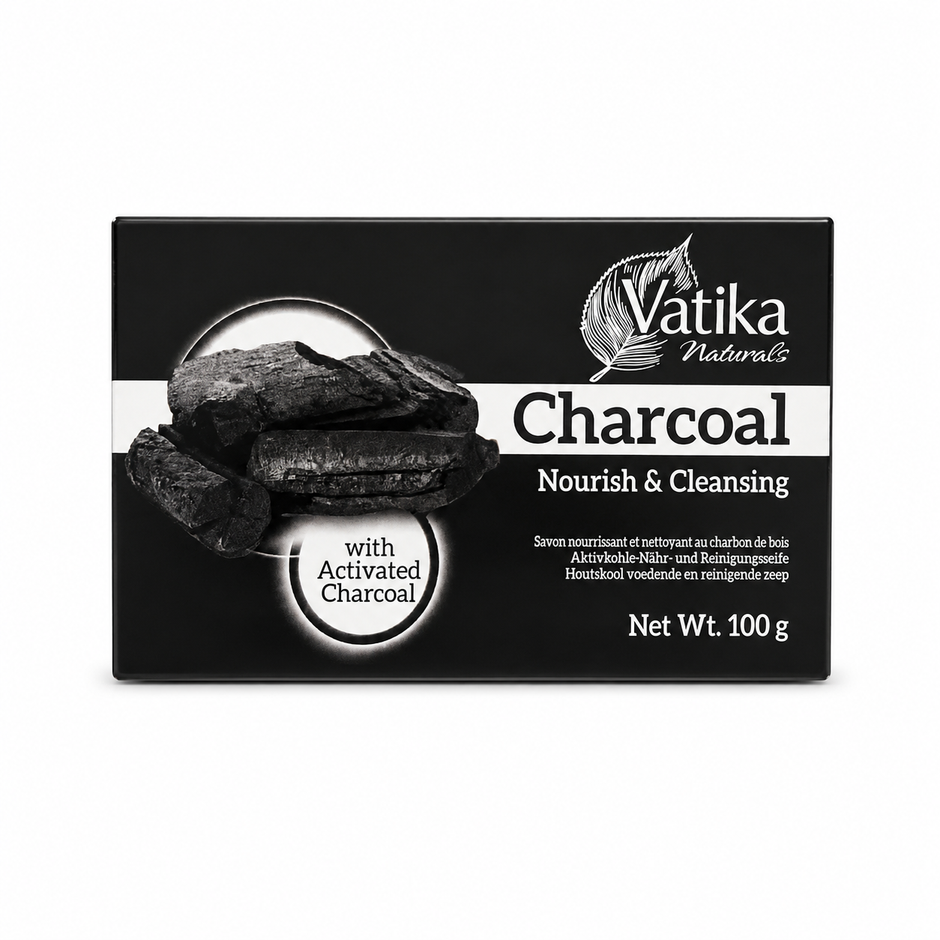 Vatika Charcoal Nourish & Cleansing Soap – 100g