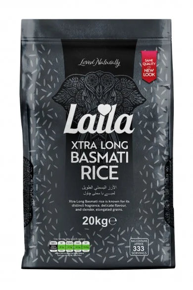 Laila Basmati Rice, Extra Long Grain – 20 kg