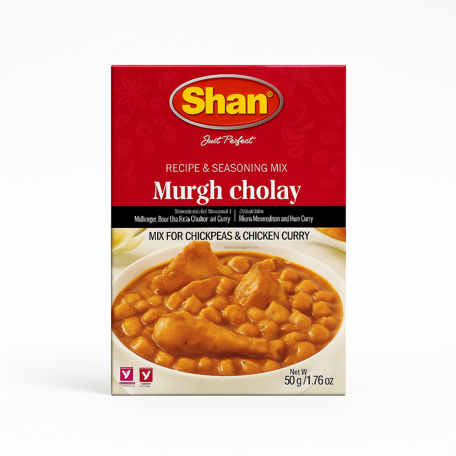 Shan Murgh Cholay Mix 50g – Pakistani Spiced Chicken & Chickpea Curry Mix