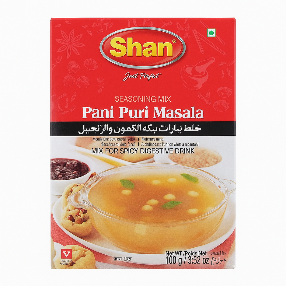 Shan Pani Puri Masala Mix 100g – Indian Golgappa Water Spice Blend