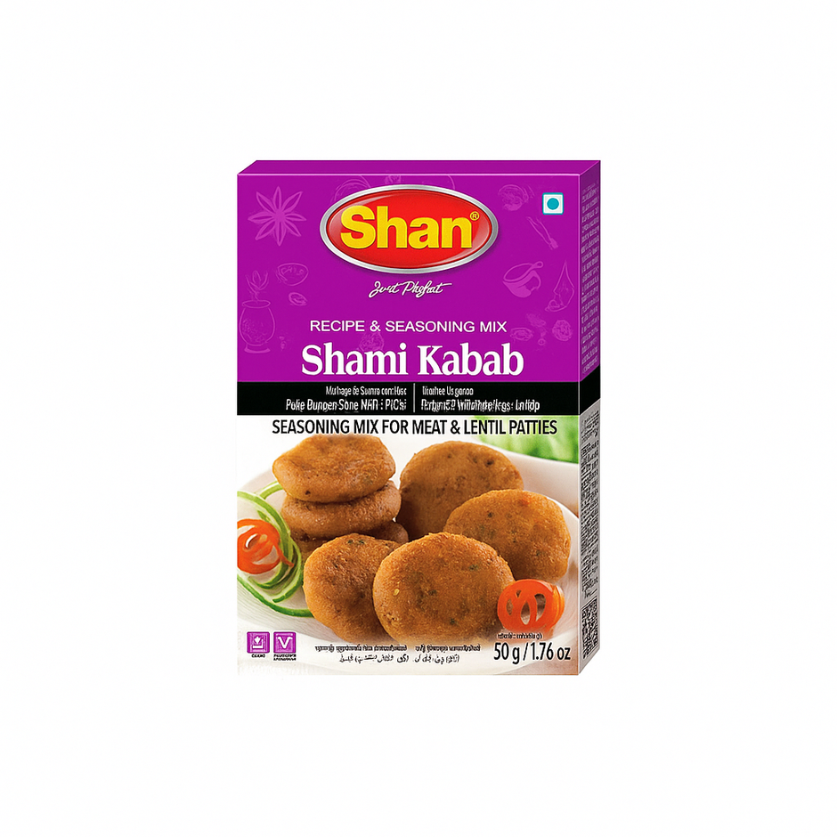 Shan Shami Kabab Mix 50 g – Authentic Pakistani Lentil & Meat Patty Spice Blend