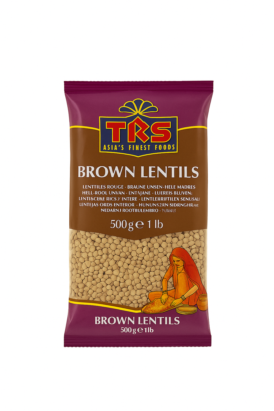 TRS Lentils Whole Brown (masoor) 500g