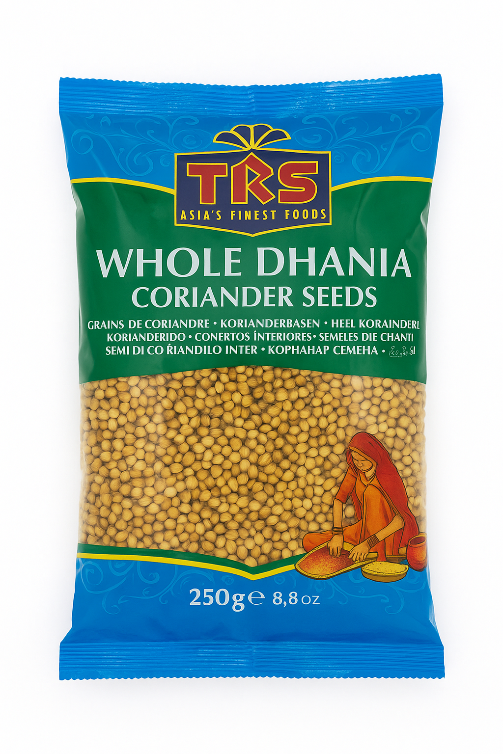 TRS Dhania Whole (Indori Coriander Seeds) – 250g
