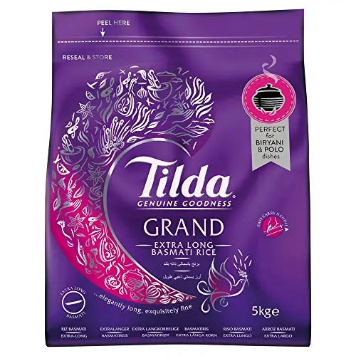 Tilda Grand Extra Long Basmati Rice – 5 kg